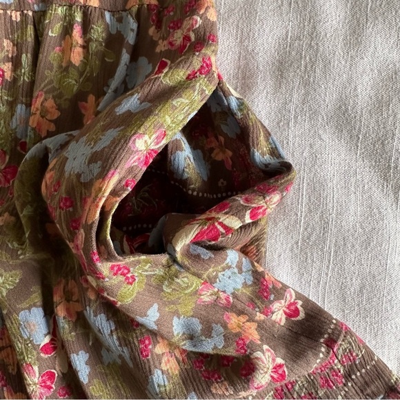 Angie Womens Ditsy Floral Romper Sz L Boho Fairy Grunge Festival Whimsical Gypsy - Picture 5 of 15